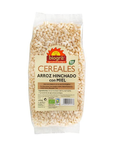 Arroz hinchado con miel 150g