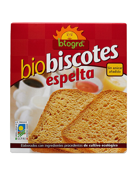 Biscotes de Espelta sin azúcar