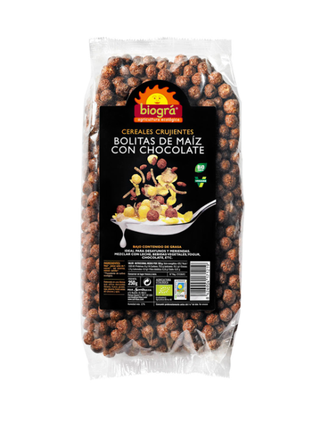 Bolitas de maíz con chocolate 250g