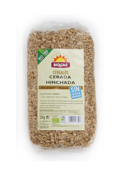 Cebada hinchada sin azúcar y sin miel 125g