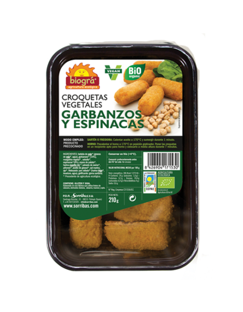 Croquetas de Garbanzos y Espinacas