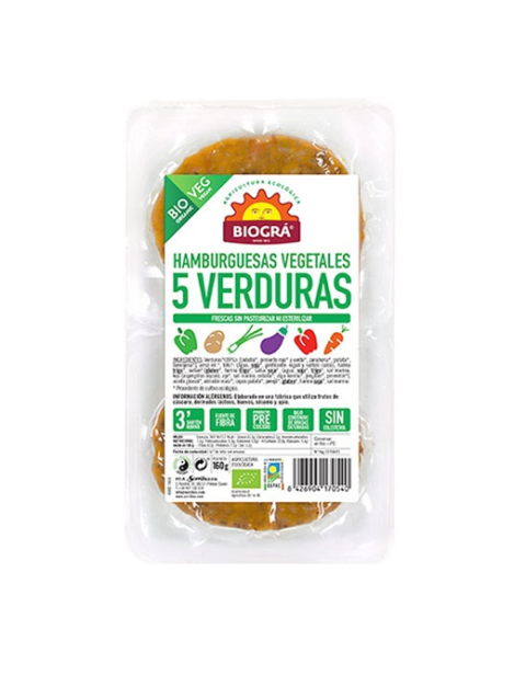 Hamburguesa Vegetal de 5 Verduras