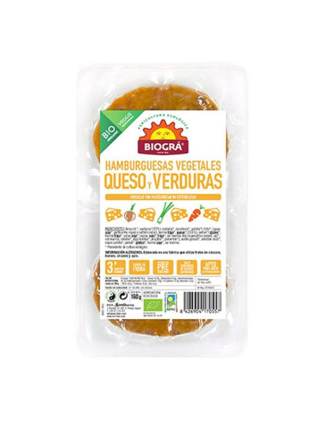 Hamburguesa vegetal de Queso y Verduras