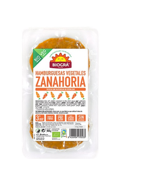 Hamburguesa Vegetal de Zanahoria