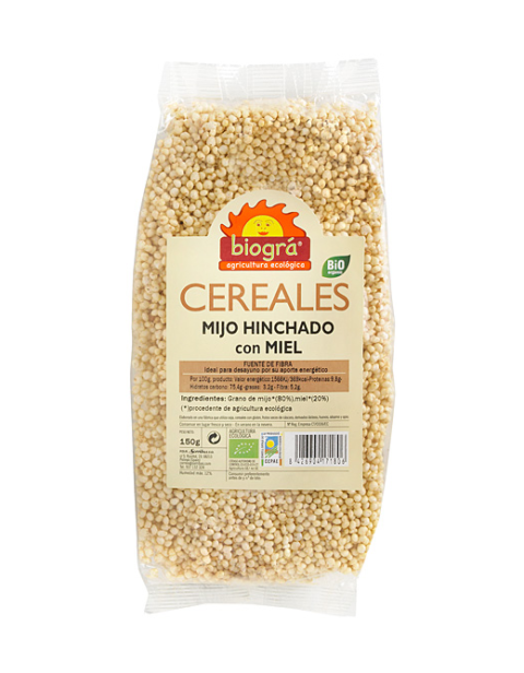 Mijo hinchado con miel 150g