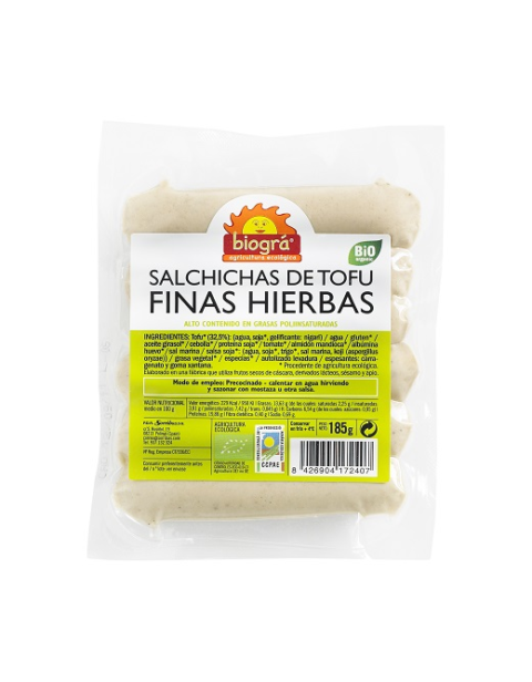 Salchichas de Tofu ”Finas Hierbas”