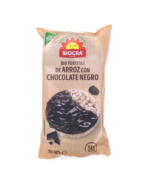 Tortitas de Arroz con Chocolate Negro